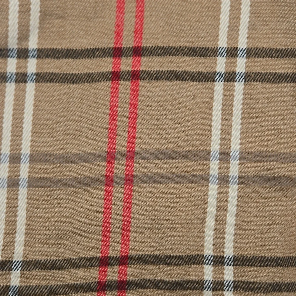 STEVE MADDEN NWT One Size Plaid Scarf Tan Cream Red Black